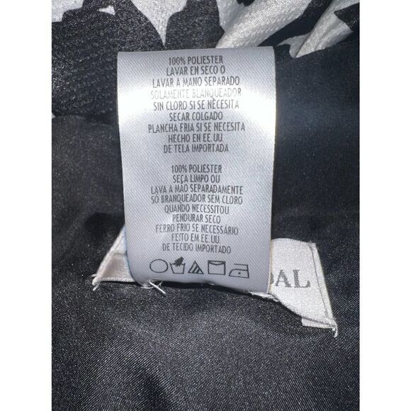 David’s Bridal cocktail black and white geometric one shoulder dress - Picture 7 of 7